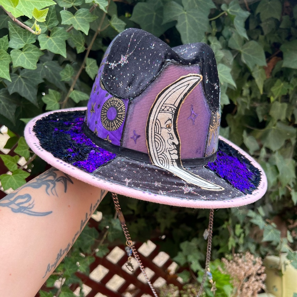 Celestial cowgirl hat